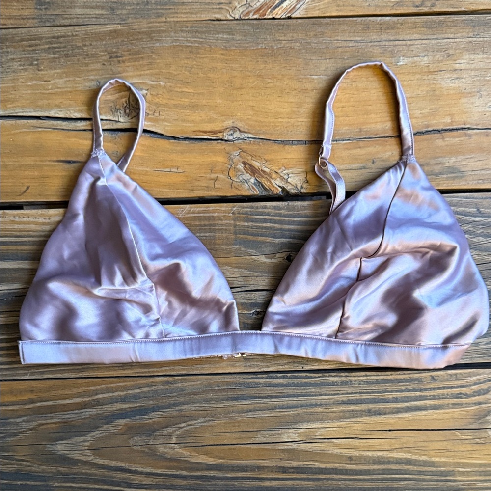 Victoria’s Secret Mauve Satin Bralette size XL